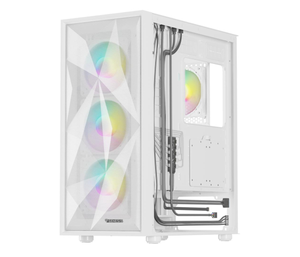 NATEC Genesis Diaxid 605 ARGB MIDI TOWER USB-C Biała NPC-2173 - 1241507 - zdjęcie 8